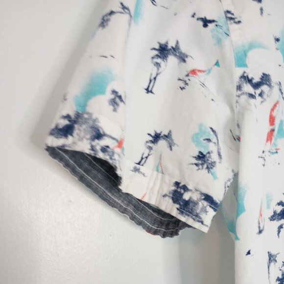 MBX Premium Goods Men's Button Front Hawaiian Beachy Summer Shirt - Picture 4 of 7